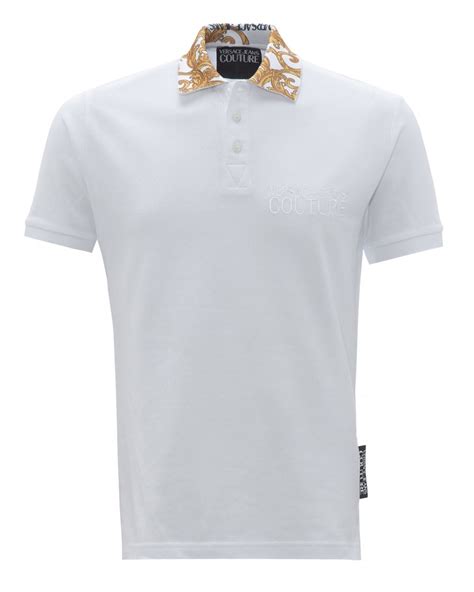 versace jeans couture mens baroque collar polo|Versace Jeans Couture .